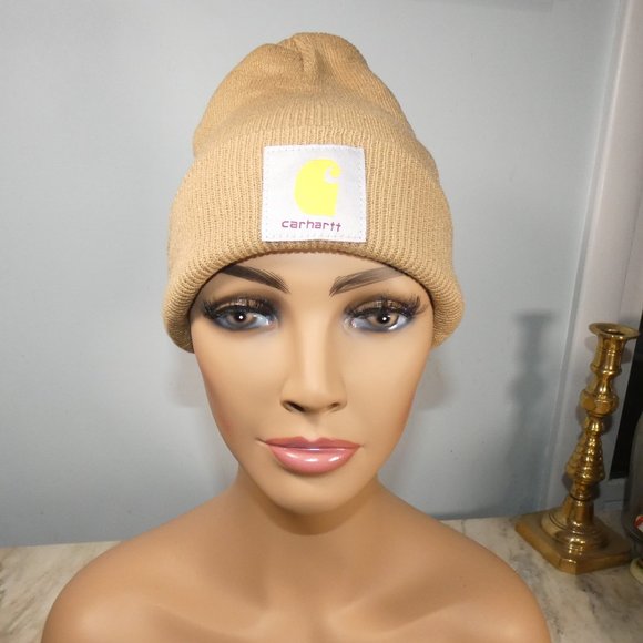 Carhartt Knit Beanie Watchman Cap Light Khaki - Picture 1 of 3